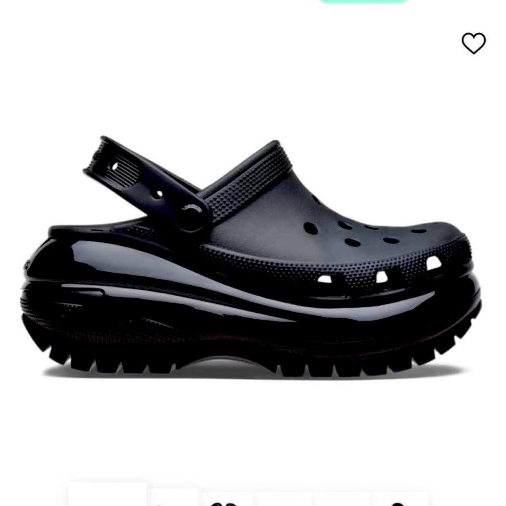 Crocs Black Mega Crush Clog